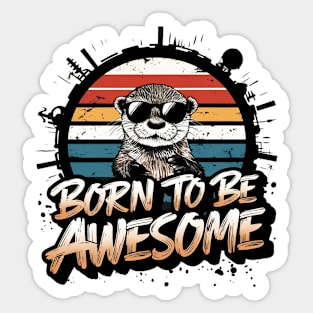 Funny otter Sticker